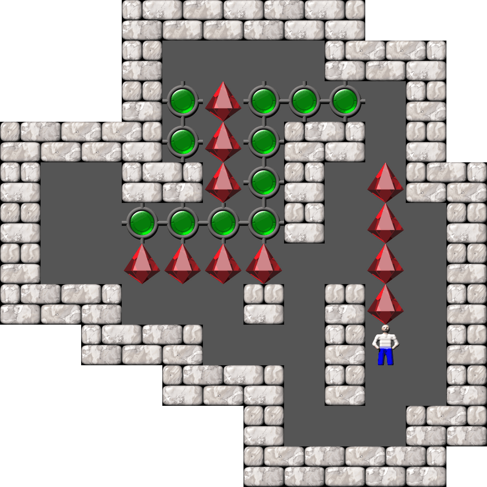 Sokoban Mass Remodel level 661